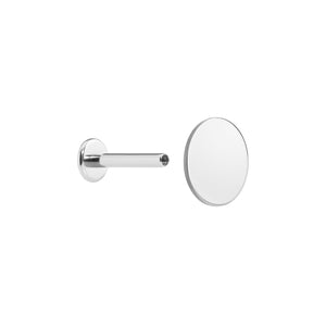 10g - 00g Internally Threaded Flat Steel Disc End - Price Per 1