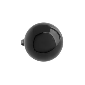 8g Internally Threaded Black PVD Coated Counter-Sunk Ball - Price Per 1