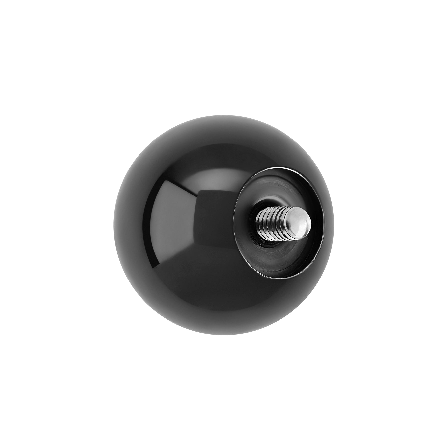 2g Internally Threaded Black PVD Coated Counter-Sunk Ball - Price Per 1