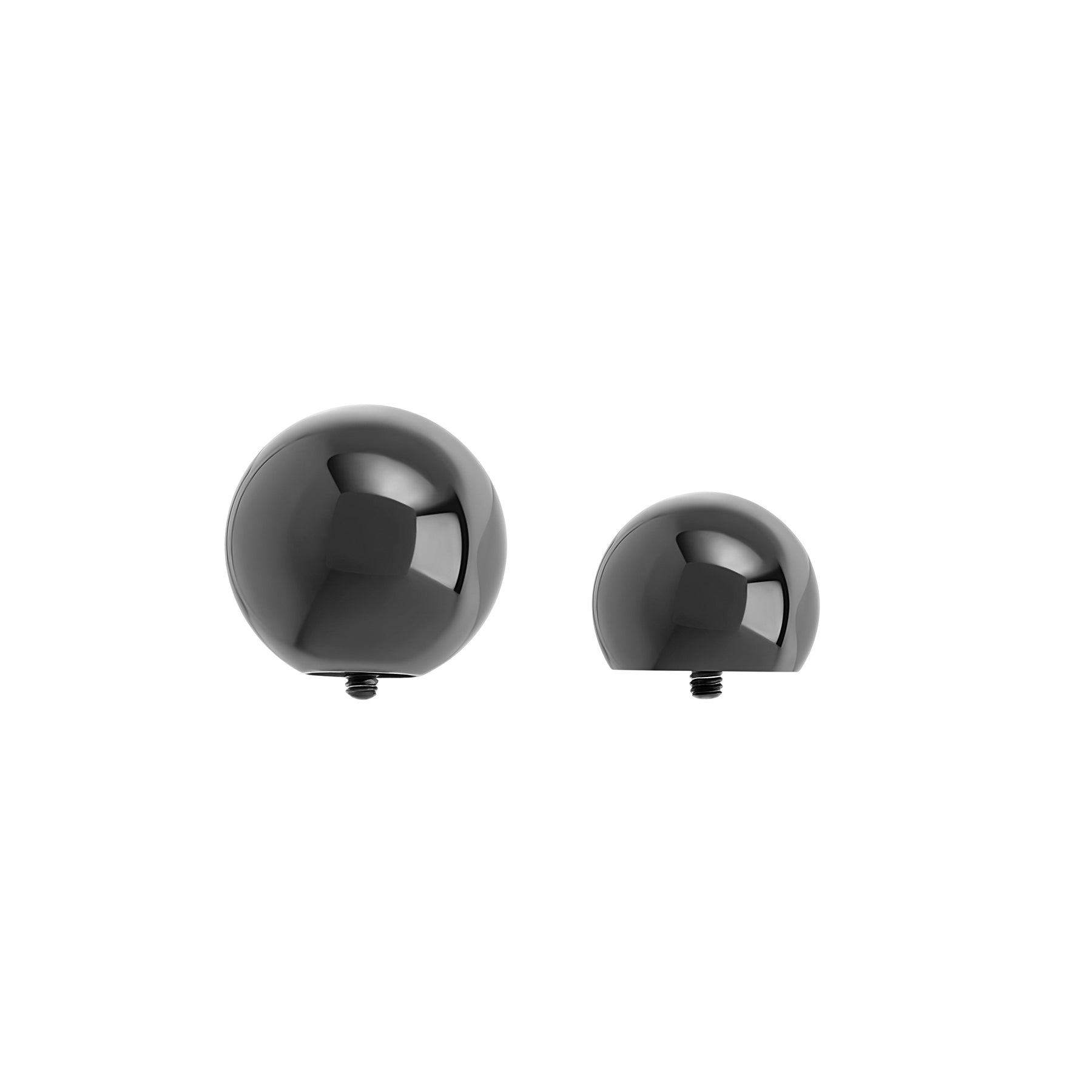 00g Internally Threaded Black PVD Coated Counter-Sunk Ball - Price Per 1