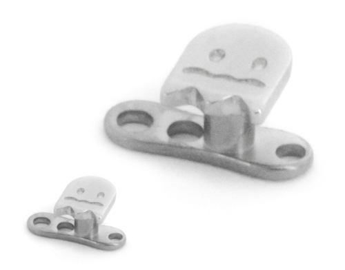 14g - 12g Internally Threaded Steel Ghost Top - Price Per 1