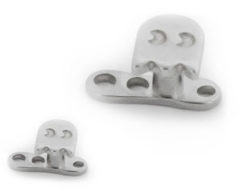 14g - 12g Internally Threaded Steel Wide-Eyed Ghost Top - Price Per 1