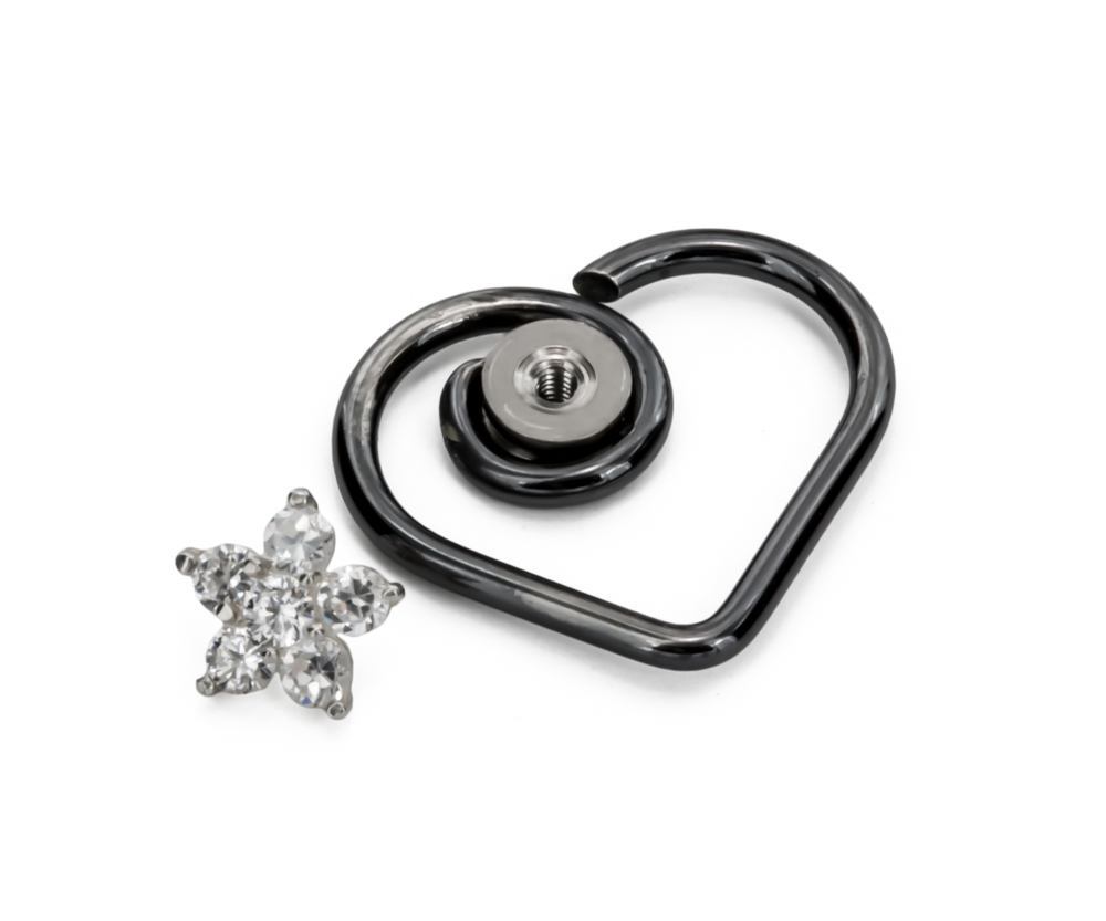 Tilum 14g - 12g Internally Threaded Titanium Disc for Captive & Custom Jewelry - Price Per 1