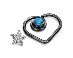 Tilum 14g - 12g Internally Threaded Titanium Disc for Captive & Custom Jewelry - Price Per 1