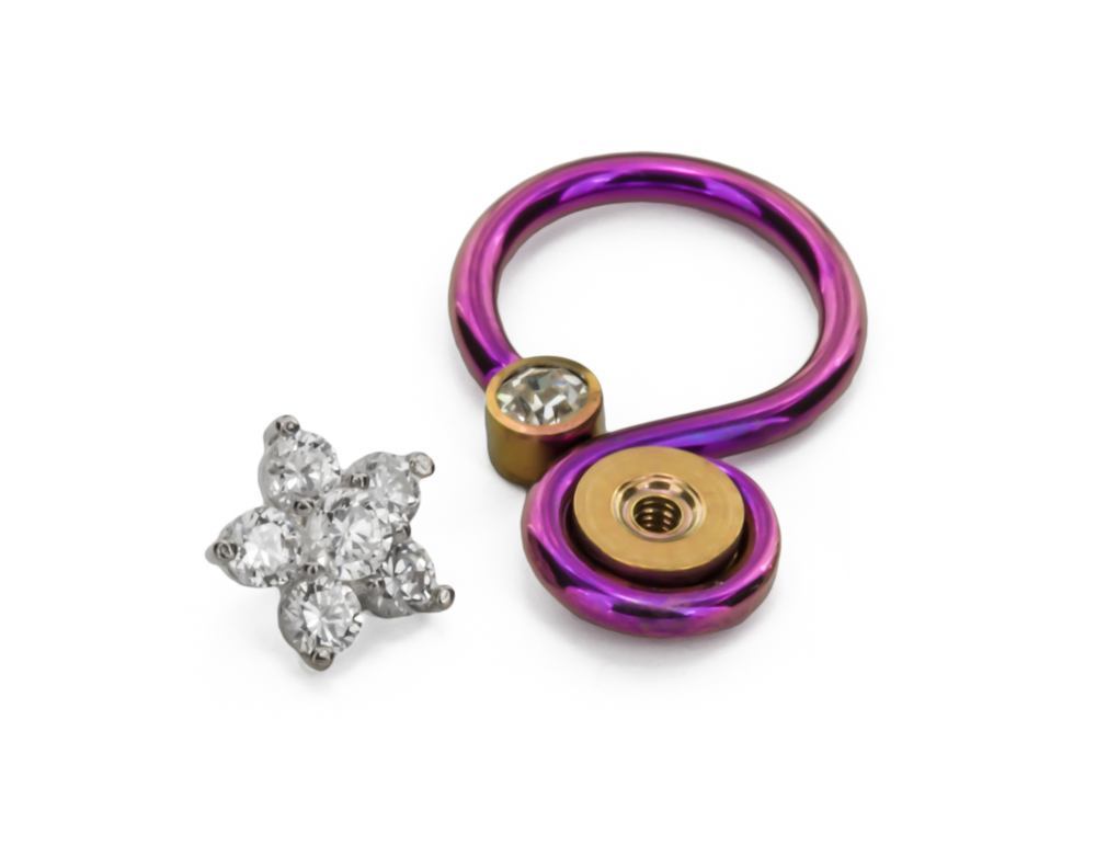 Tilum 14g - 12g Internally Threaded Titanium Disc for Captive & Custom Jewelry - Price Per 1