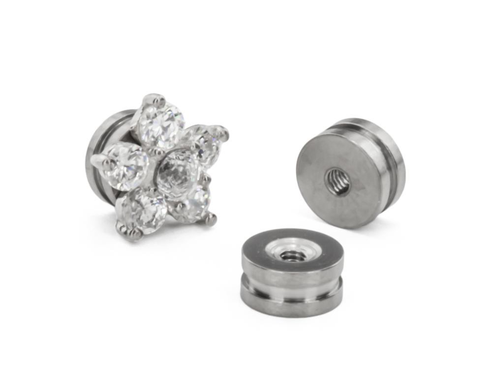 Tilum 14g - 12g Internally Threaded Titanium Disc for Captive & Custom Jewelry - Price Per 1