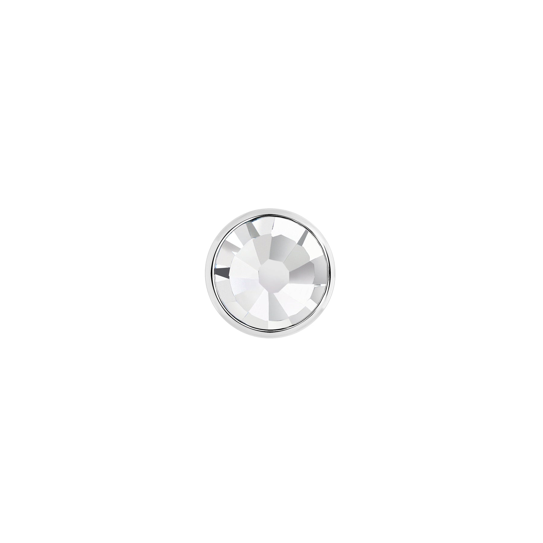 18g - 16g Internally Threaded Swarovski 2mm Jewel Top - Price Per 1