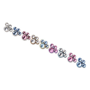 Tilum 14g-12g Internally Threaded Jewel Paw Print Cluster Top - Price Per 1