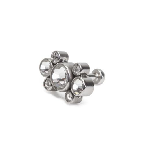 Tilum 18g-16g Internally Threaded Jewel Galaxy Cluster Top - Price Per 1