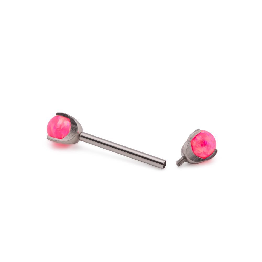 Tilum 14g-12g Internal 5mm Prong-Set Opal Ball - Price Per 1