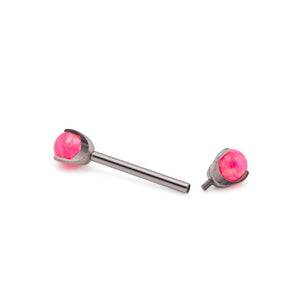 Tilum 14g-12g Internal 5mm Prong-Set Opal Ball - Price Per 1