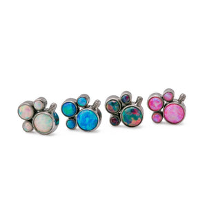 Opal Cluster Titanium Top - Threaded