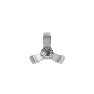 Tilum 14g-12g Internally Threaded Titanium 3-Prong Setting Top - Price Per 1