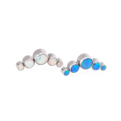 Crescent Opal Cluster Top - Threaded