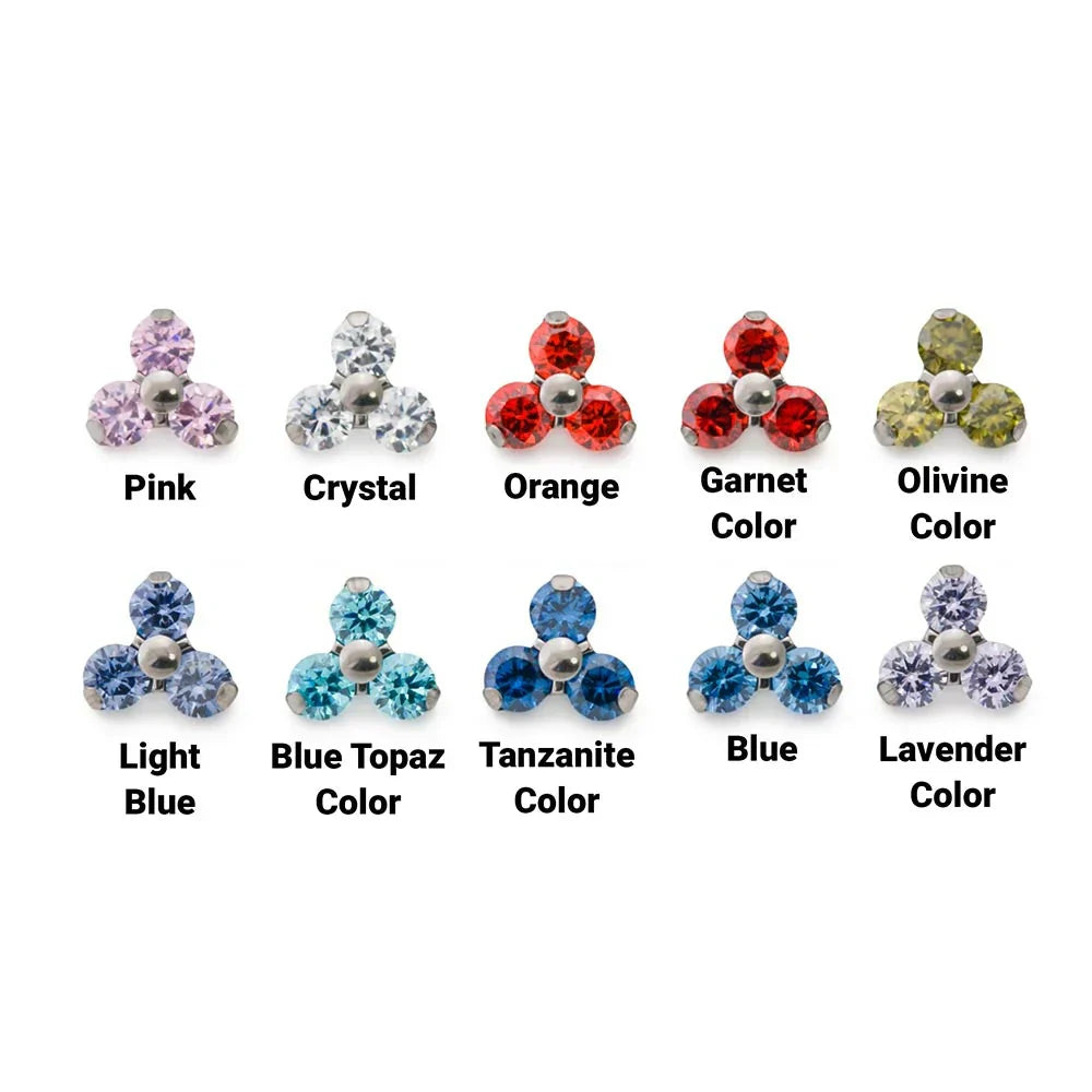 Trinity Gem Titanium Top - Threaded