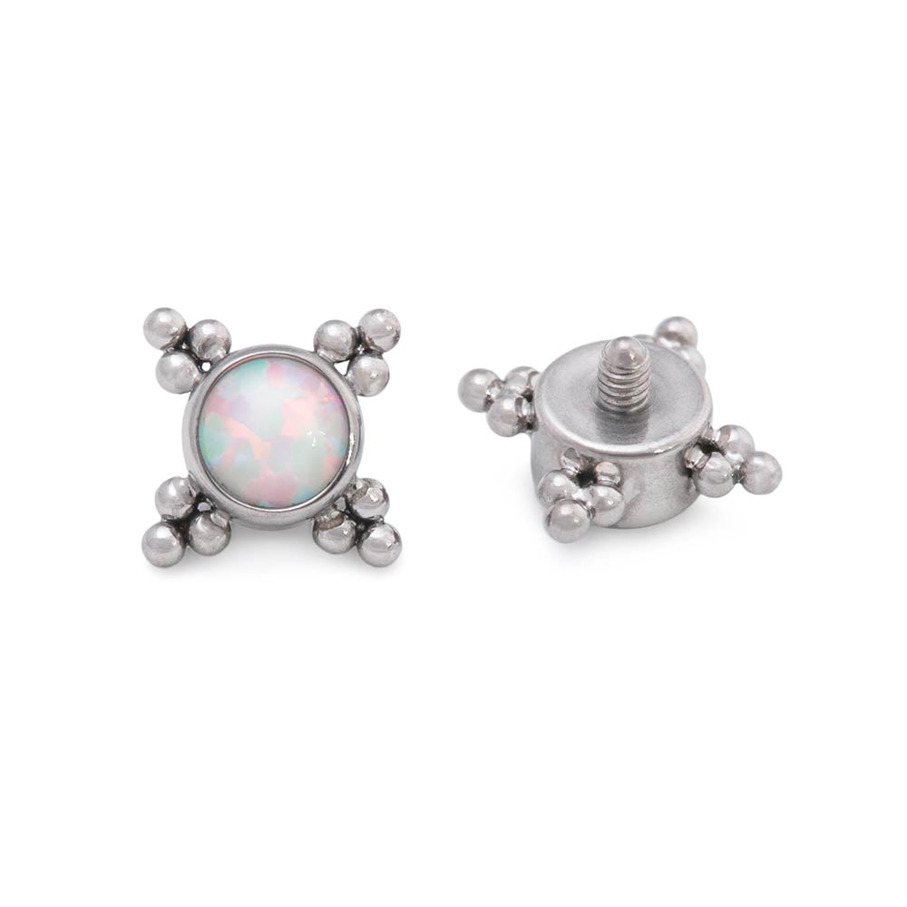 Micron Bead Opal Titanium Top - Threaded