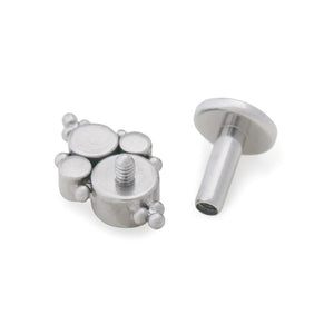 Gem Burst Cluster Titanium Top - Threaded