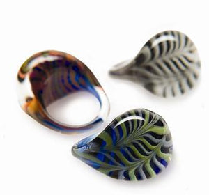 Gorilla Glass Feather Finger Ring — Price Per 1