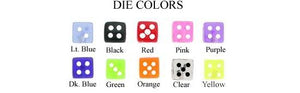14g 1/2" Dice Captive Bead Ring - Price Per 10