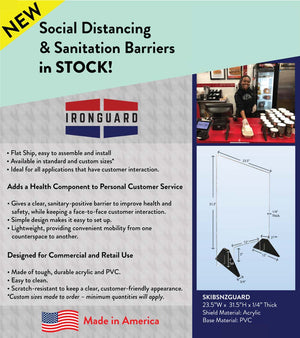 Ironguard Countertop Sanitary Barrier