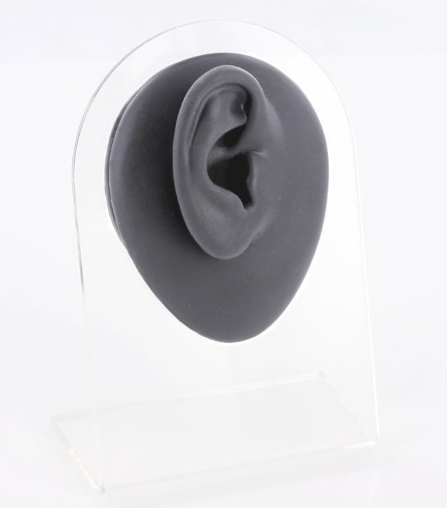 Silicone Right Ear Display - Black Body Bit Version 1