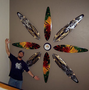 Sk8ology Single Display with Drill Bit in Display Box - Hang your Skate Deck - Painful Pleasures