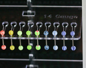 Spinning Jewelry Display - 2 Single Sided Displays with 10 Display Splines