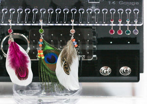 Spinning Jewelry Display - 2 Single Sided Displays with 10 Display Splines