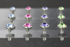 14g Internally Threaded Straight Barbell for Acrylic Display Block - Price Per 1