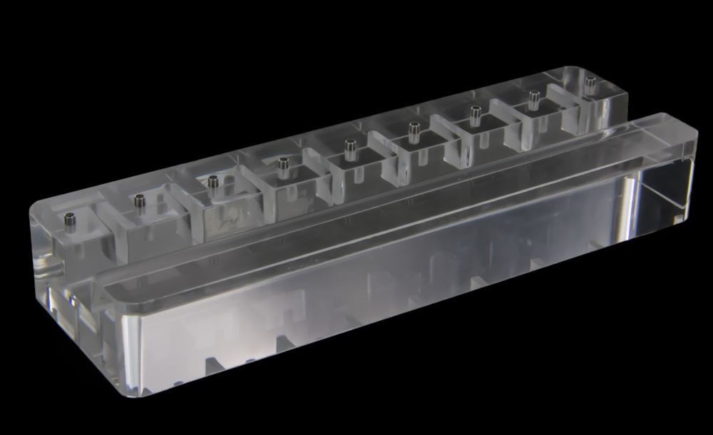 Empty 8 Piece Acrylic Belly Button Ring Display