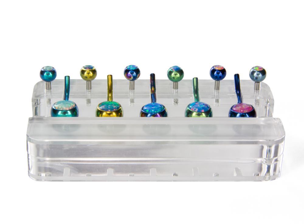 Five Piece Acrylic Belly Button Ring Display