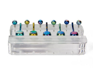 Five Piece Acrylic Belly Button Ring Display