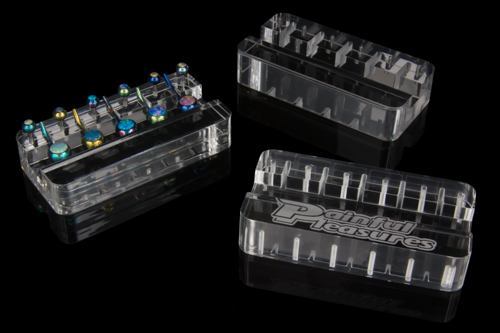 Five Piece Acrylic Belly Button Ring Display