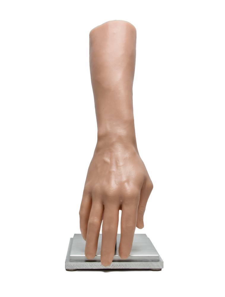Steel Display Stand for A Pound of Flesh Synthetic Arm