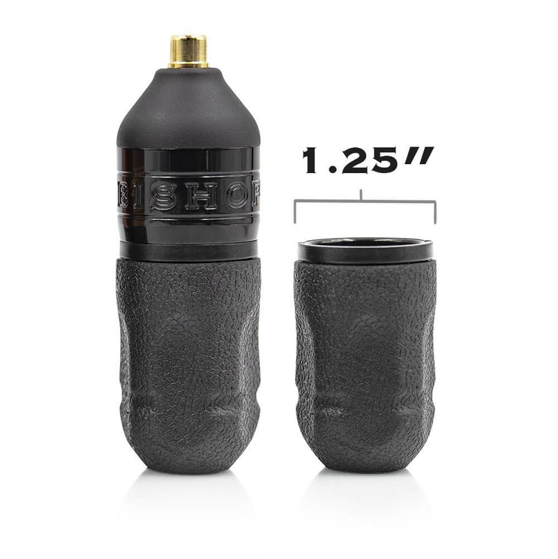 Bishop Rotary 1.25” Black Disposable Wand Grips — Box of 15