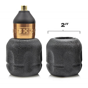 Bishop Rotary 2” Black Disposable Wand Grips — Box of 10