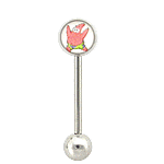 14g 5/8” SpongeBob/ Patrick Straight Barbell
