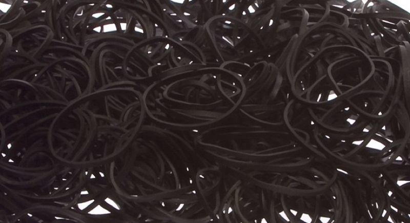 Symbeos #8 Black Rubber Bands - Bag of 500 Rubber Bands