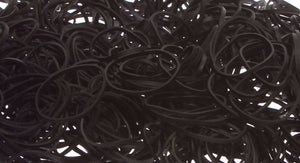 Symbeos #8 Black Rubber Bands - Bag of 500 Rubber Bands