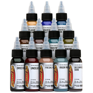 Zombie Color Set of 12 - 1oz Bottles - Eternal Tattoo Ink