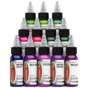 Liz Cook Signature Series Set of 12 — 1oz Bottles — Eternal Tattoo Ink