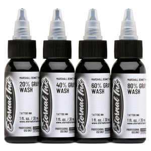 Marshall Bennett Gray Wash Set of 4 — Pick Size — Eternal Tattoo Ink