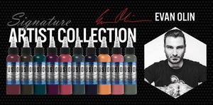 Evan Olin 10-Color Palette Signature Set — Fusion Tattoo Ink — 1oz