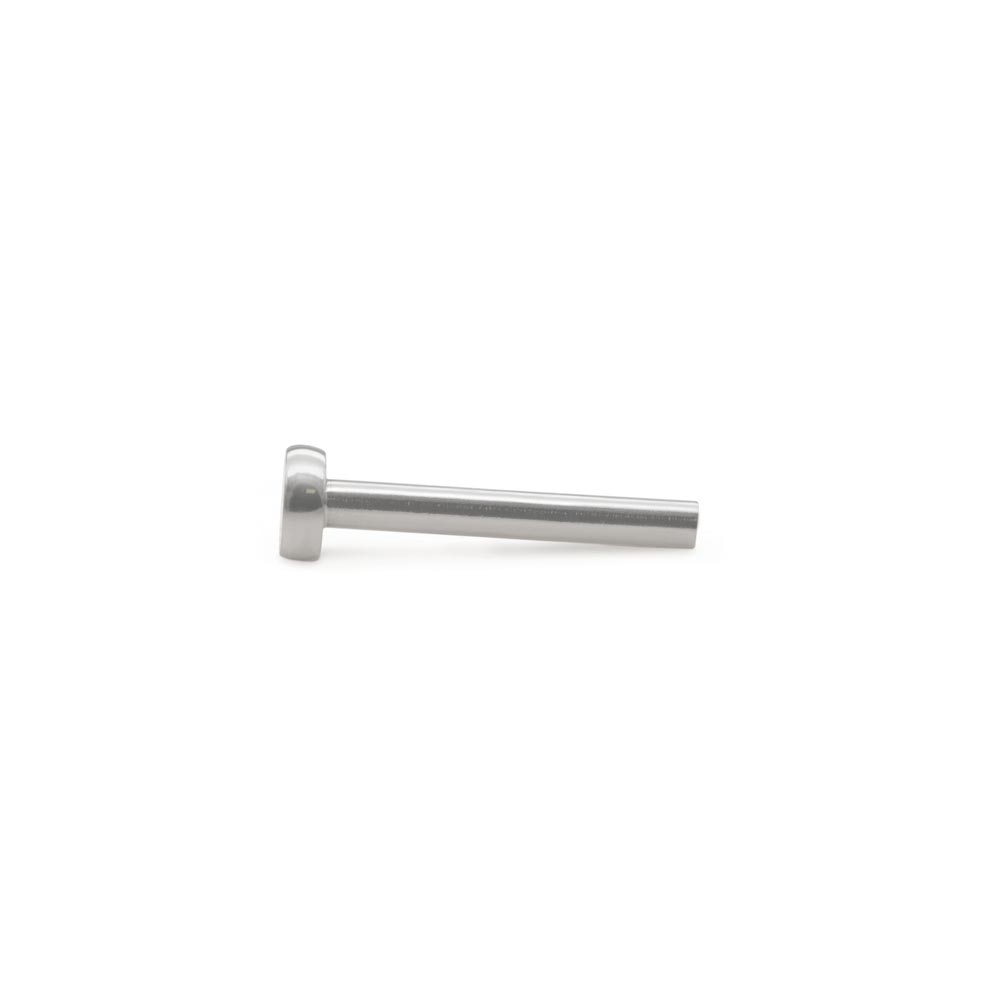 18g Internal Flat Back Disc Steel Labret Post — Version 2 — Price Per 1
