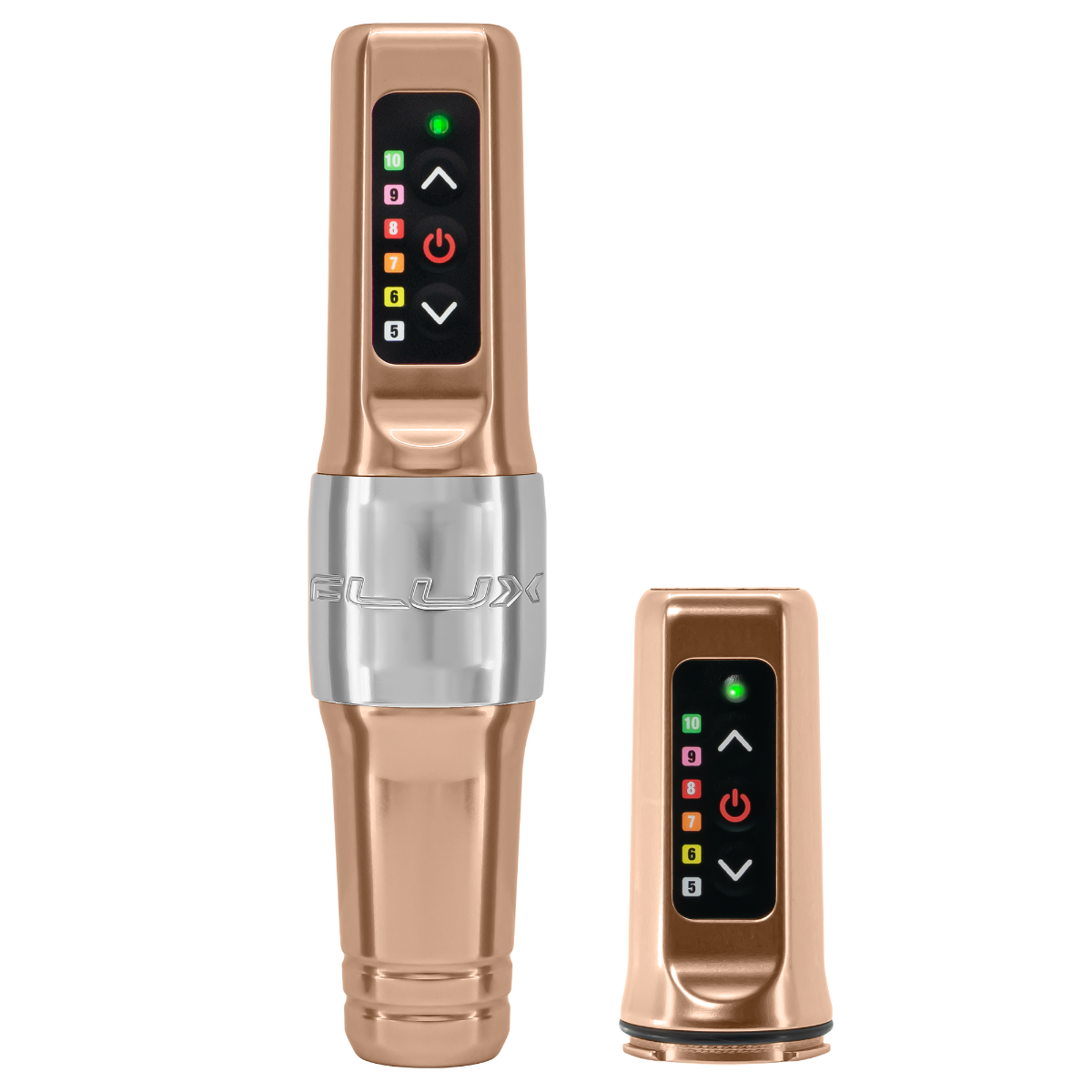 Microbeau Flux Mini Permanent Makeup Machine with 2 Batteries — Pick Color and Stroke Length