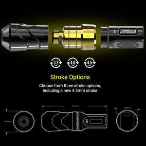 FK Irons Flux Max Tattoo Machine with 1 PowerBolt 2.0 — Pick Color and Stroke Length