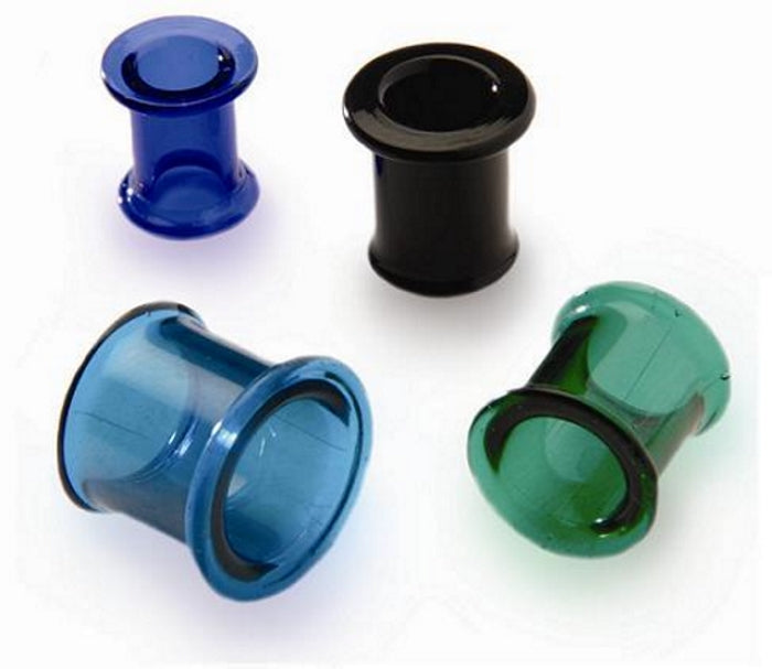 Gorilla Glass Double Flared Bullet Hole Plug — Price Per 1