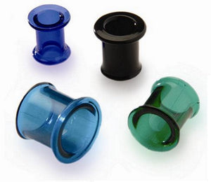 Gorilla Glass Double Flared Bullet Hole Plug — Price Per 1