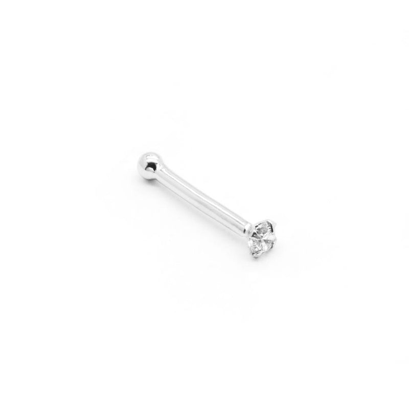 Gold Genuine Diamond Nostril Stud