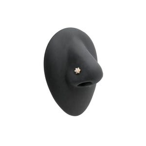Gold Flower CZ Nostril Screw